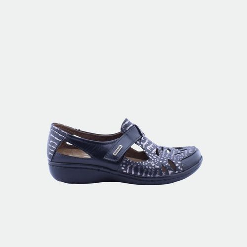 Zapato Calado - NEGRO LAGARTO MET