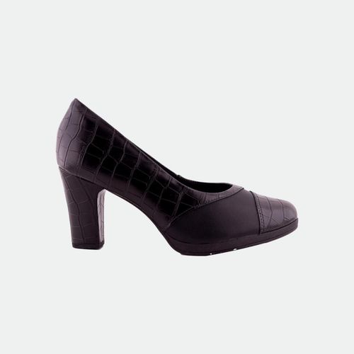 Zapato Escotado - NEGRO CROCO