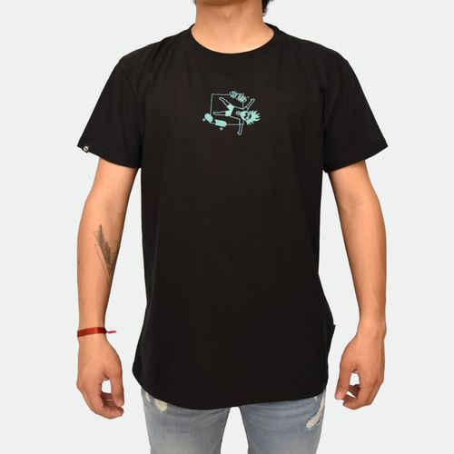 Crushed Harry Tee - NEGRO