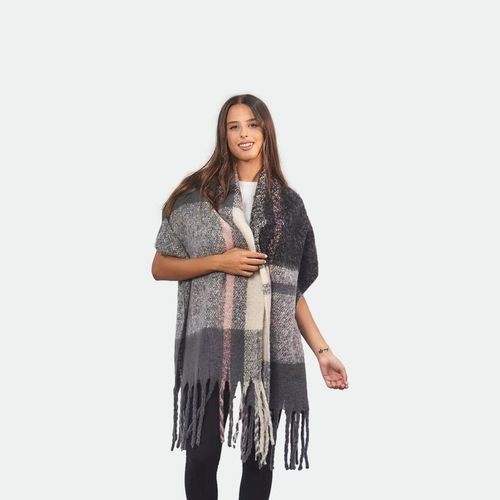 Bufandon Fanny - GRIS ROSA