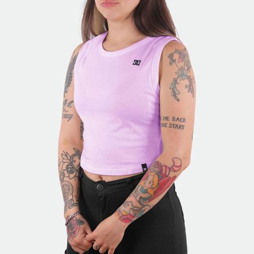 Musculosa Crop - LILA PASTEL