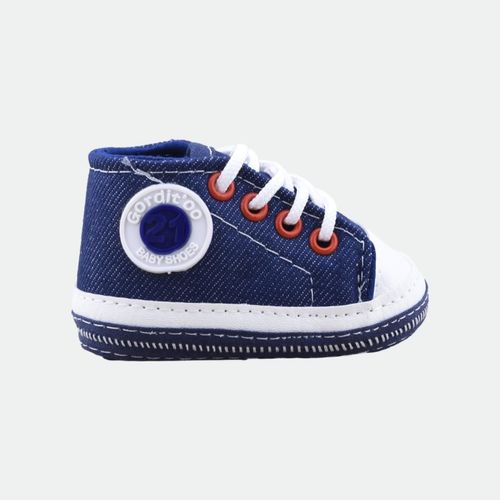 Botineta Urbana - AZUL JEAN BLANCO