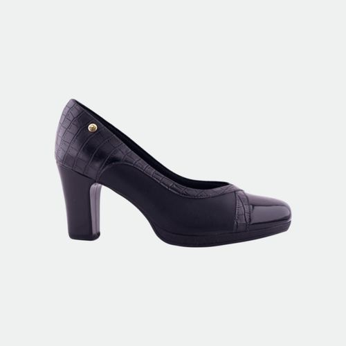 Zapato Escotado - NEGRO CROCO CHRL
