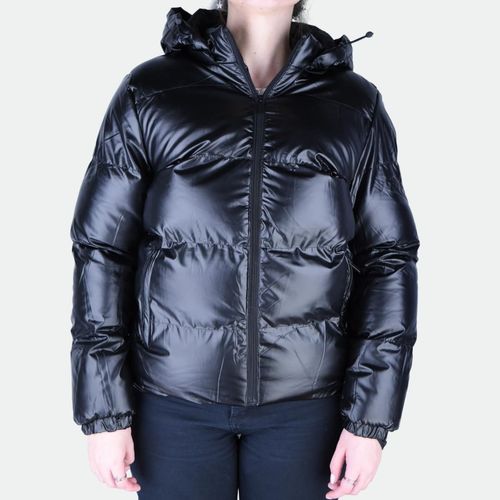 Campera Puffer - NEGRO BRILLANTE