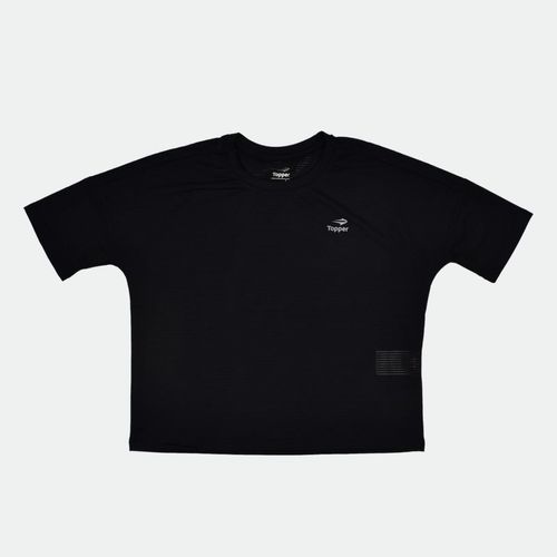 T-Shirt Mc Wmn - NEGRO RAYAS TRANSP