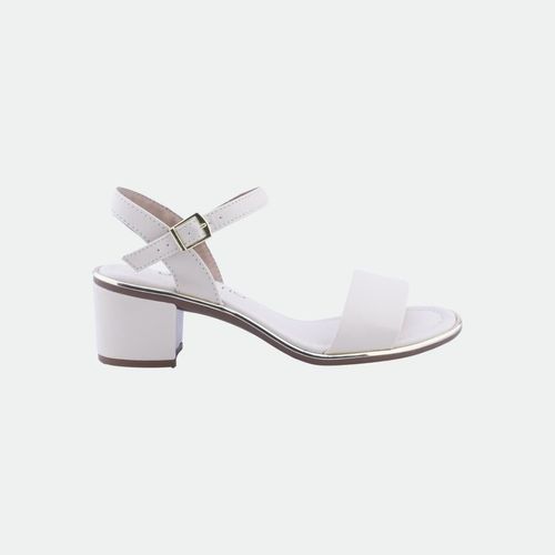 Sandalia clásica de fiesta con taco bajo mujer BEIRA RIO - CREMA