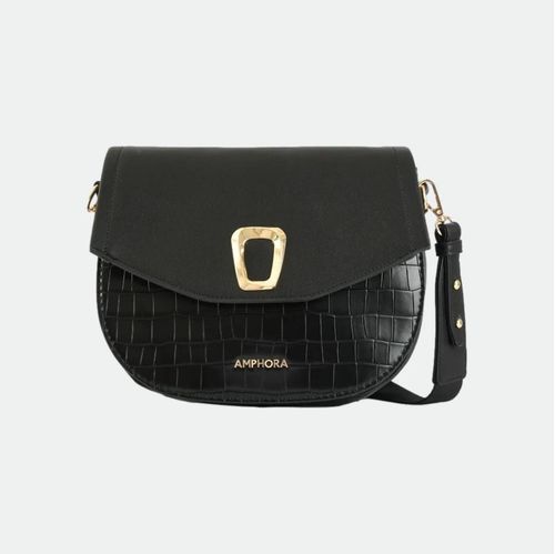 Bandolera Astra - NEGRO CROCO