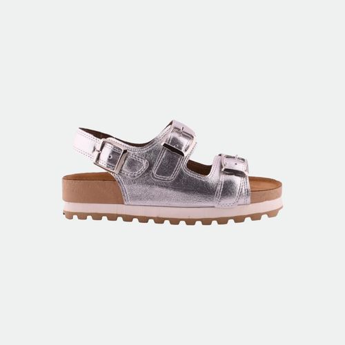 Sandalia Birk - PLATA BRILLO