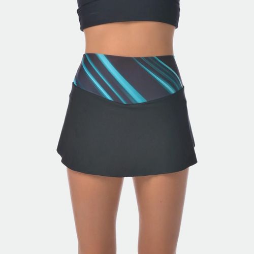 Pollera Calza Spin - NEGRO VERDE