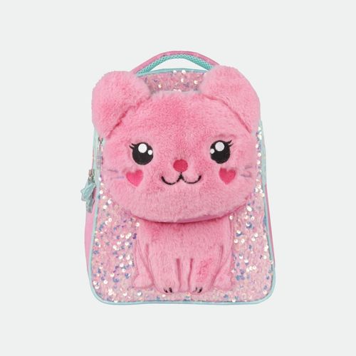 Mochila Furry Pets - AQUA ROSA GATITO